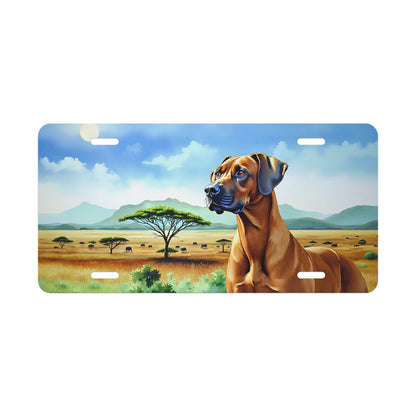 Vanity plate, Rhodesian Ridgeback